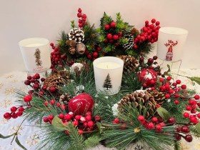 Χριστουγεννιάτικο λευκό ματ ποτήρι4